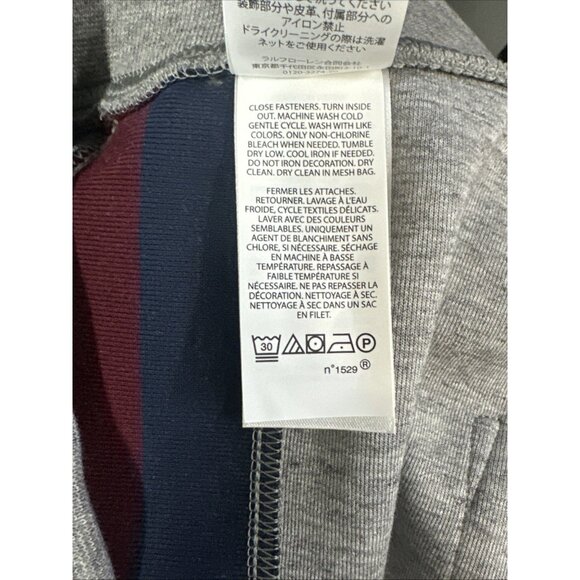 Polo Ralph Lauren Double Knit Track Pants Men’s 2XLT Gray Side Stripe Joggers - Picture 13 of 13